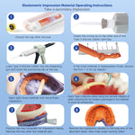 Dental Silicone Impression Material Light Body VPS Fast/Normal Set 50ml*2 - pairaydental.com