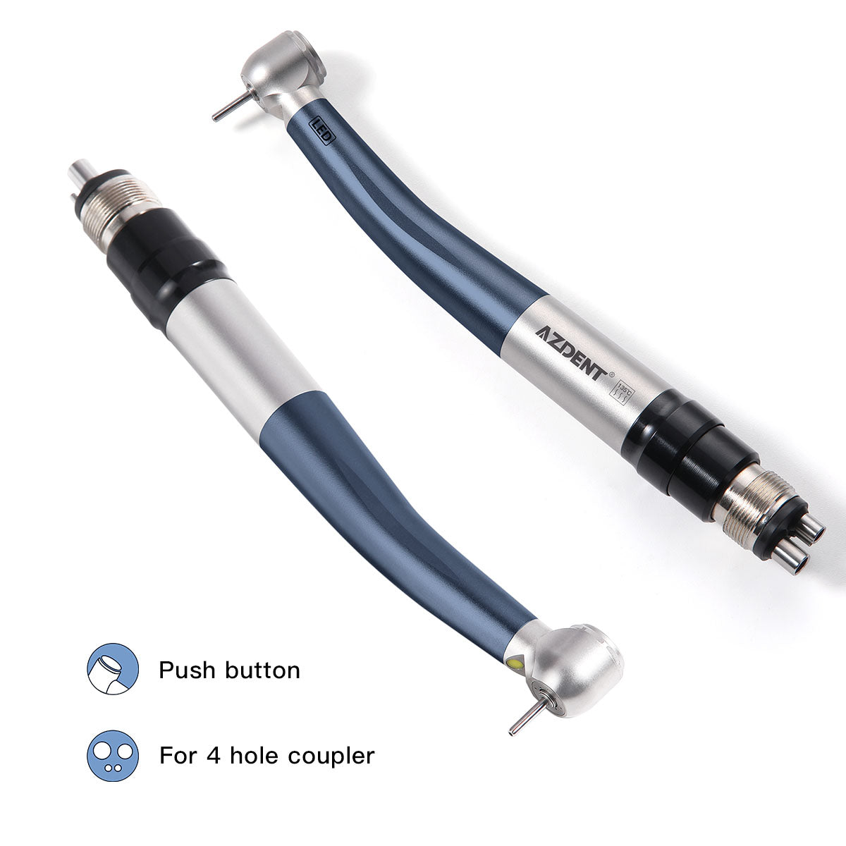 LED High Speed Handpiece E-generator with 4 Hole Quick Coupler - pairaydental.com