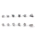 Orthodontic Spherical Self-Ligating Brackets Monoblock Roth/MBT 0.022 345 Hooks With 6 Buccal Tube 24pcs/Kit - pairaydental.com