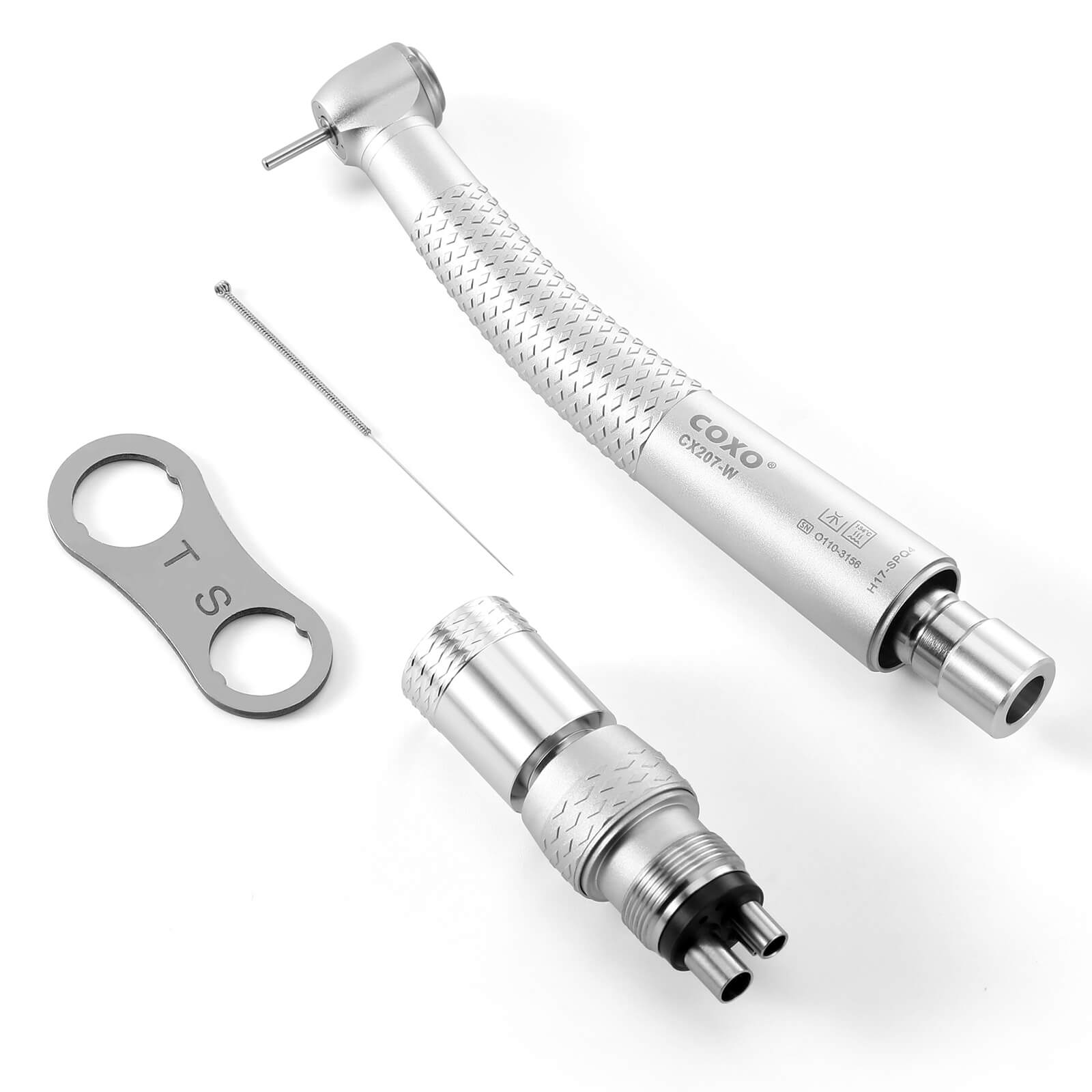 COXO CX207-W High Speed Air Turbine Handpiece with 4 Holes Quick Coupler