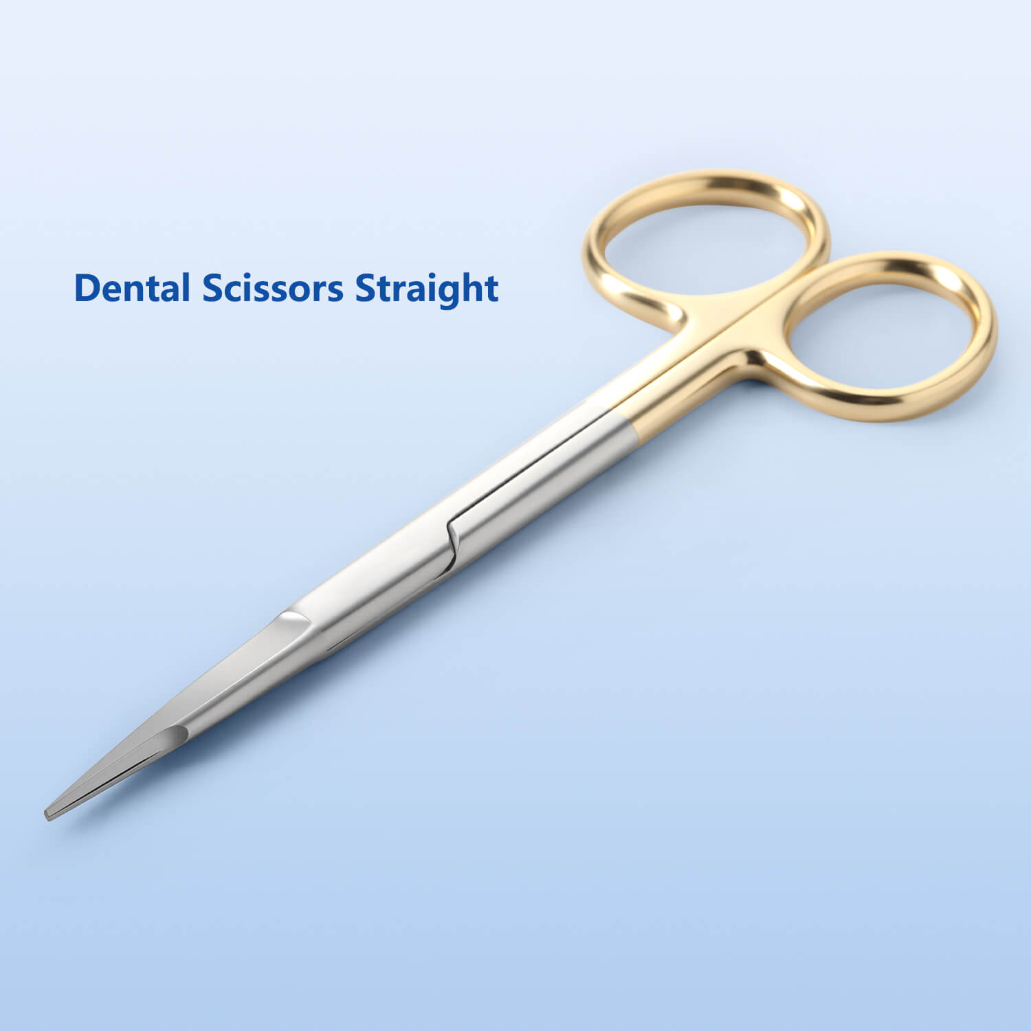 Dental Surgical SuperCut Serrated Scissors Straight/Curved Gold Handle Stainless Steel 13cm(5.11") - pairaydental.com