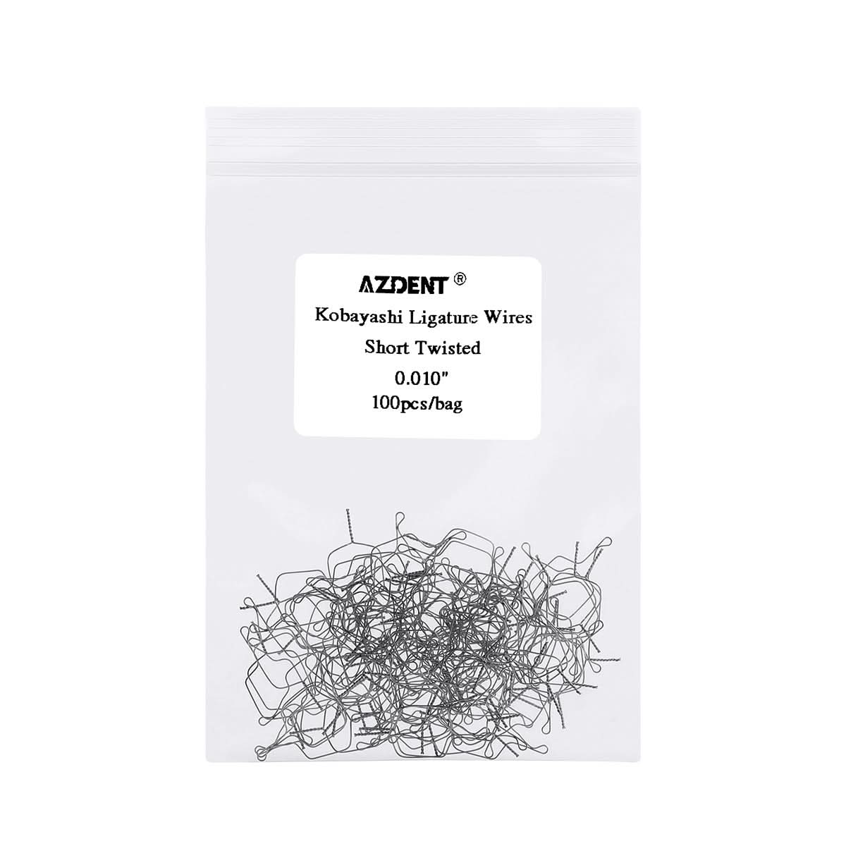 100pcs Orthodontic Kobayashi Ligature Wires Long/Short Sizes 0.010-0.014 - pairaydental.com