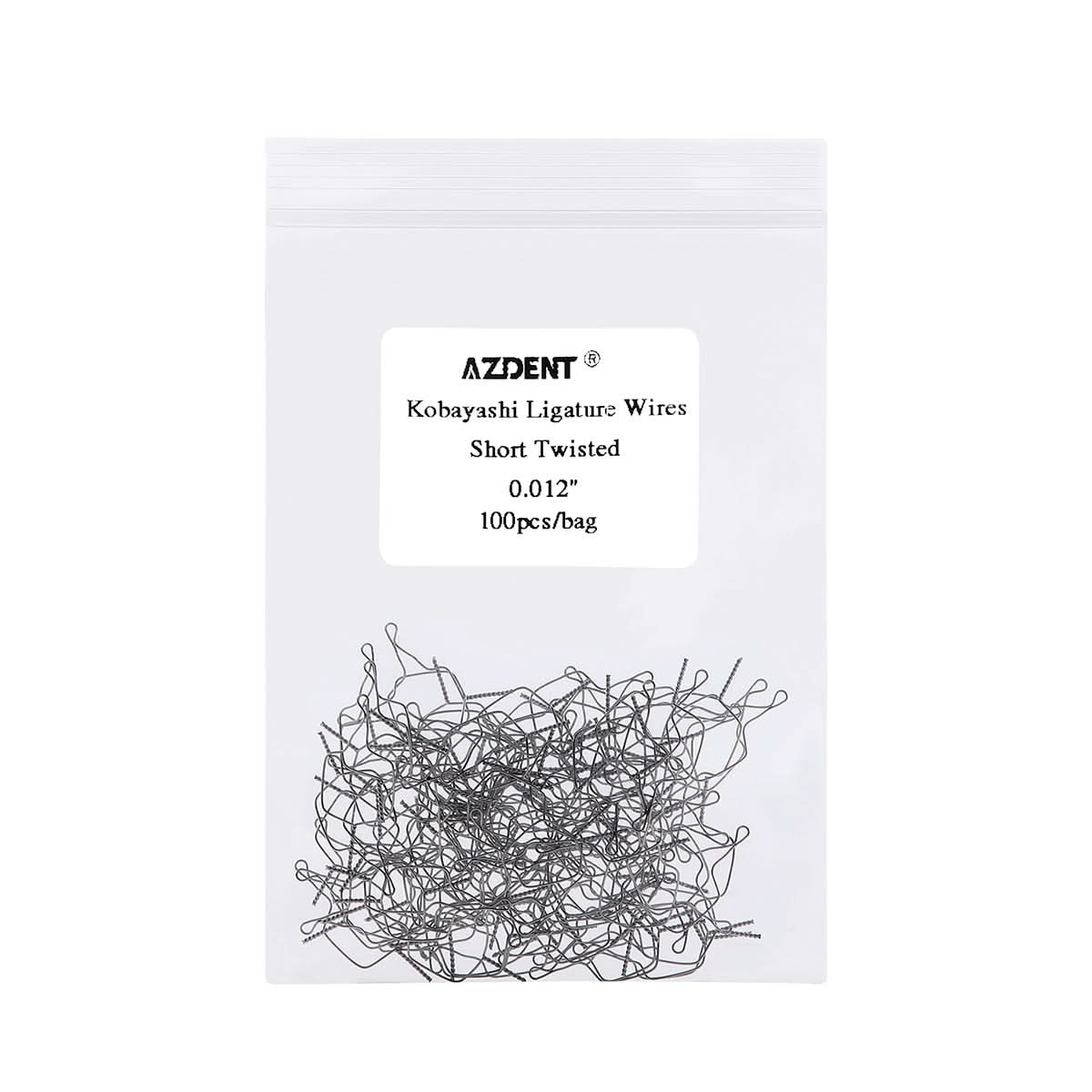 100pcs Orthodontic Kobayashi Ligature Wires Long/Short Sizes 0.010-0.014 - pairaydental.com