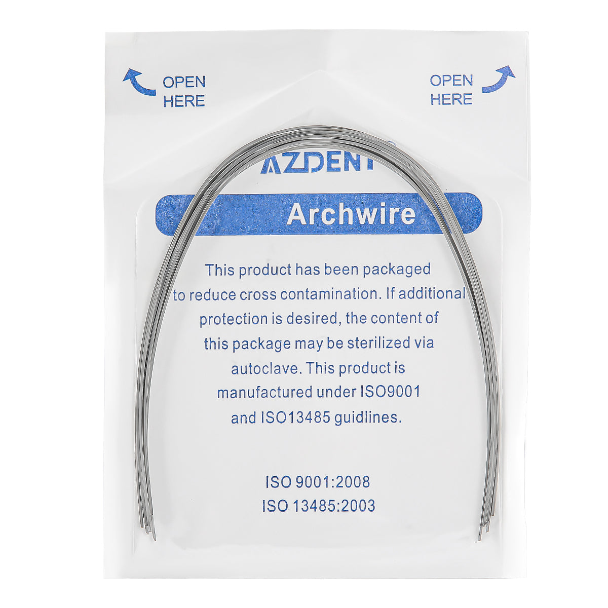 Archwire Stainless Steel Expanded Rectangular Universal 0.016x0.016-0.021x0.025 10pcs/Pack - pairaydental.com