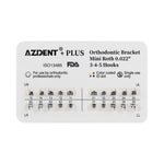 AZDENT Plus Metal Brackets Mini Roth .022 Hooks 3-4-5 - pairaydental.com