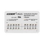AZDENT Plus Metal Brackets Mini Roth .022 Hooks 3 - pairaydental.com