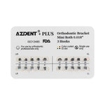 AZDENT Plus Metal Brackets Mini Roth .018 Hooks 3 - pairaydental.com