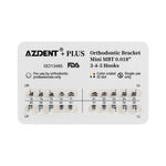 AZDENT Plus Metal Brackets Mini MBT .018 Hooks 3-4-5 - pairaydental.com