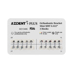 AZDENT Plus Metal Brackets Mini MBT .022 Hooks 3 - pairaydental.com