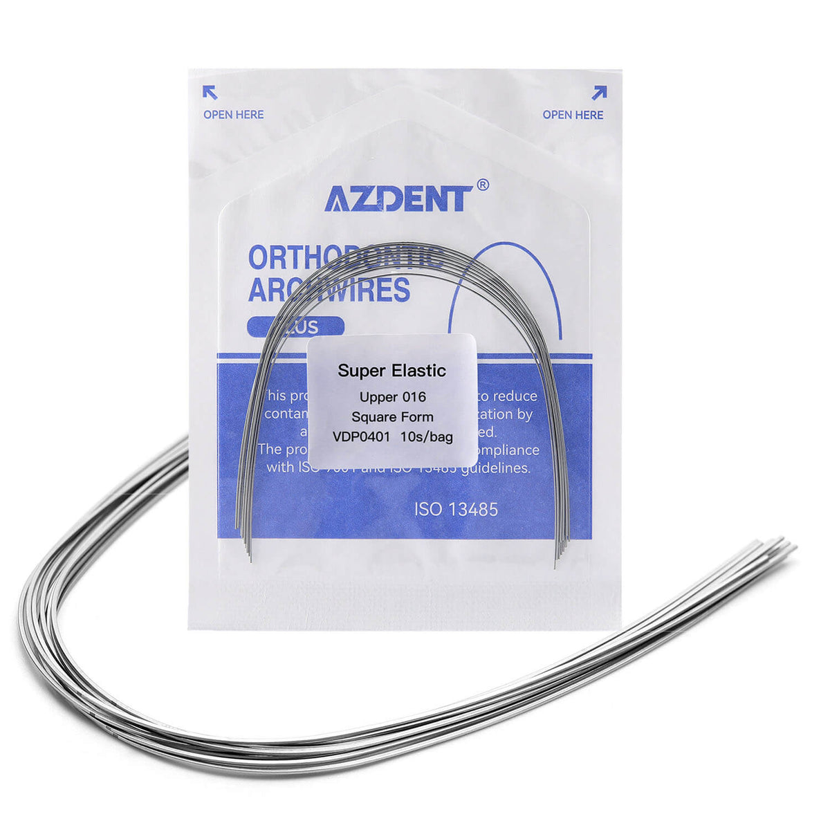 PLUS Archwire NiTi Super Elastic Ovoid Round 0.012-0.020 Upper/Lower 10pcs/Pack - pairaydental.com