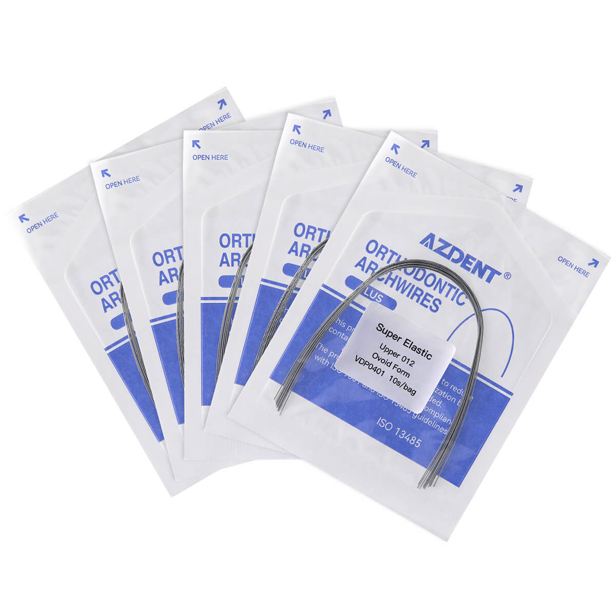 PLUS Archwire NiTi Super Elastic Ovoid Round 0.012-0.020 Upper/Lower 10pcs/Pack - pairaydental.com