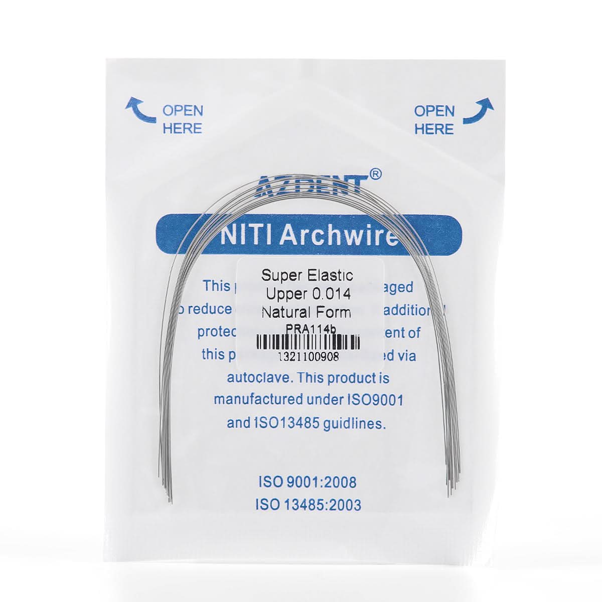 Archwire Niti Super Elastic Natural Round 0.012-0.020 Upper/Lower 10pcs/Pack - pairaydental.com