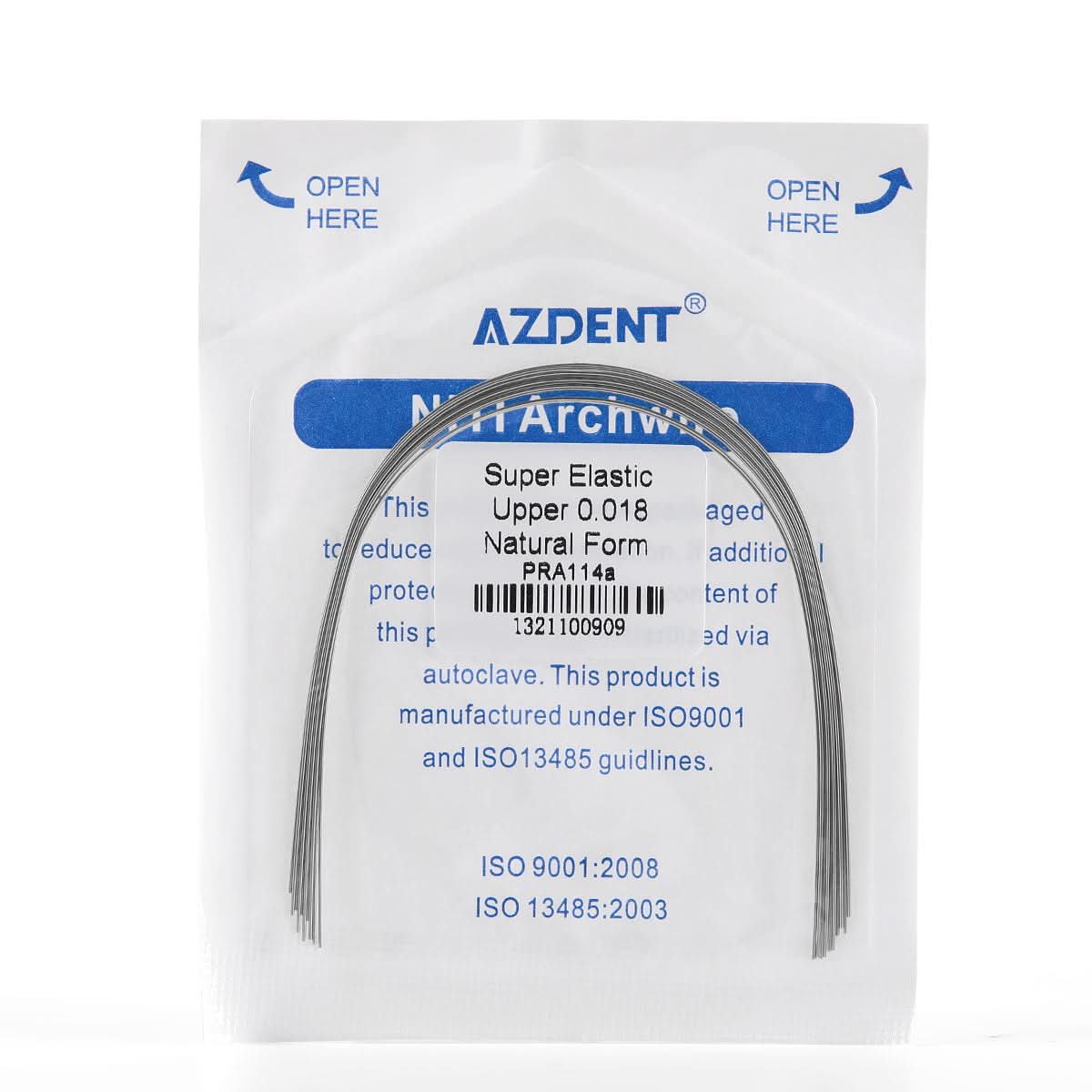 Archwire Niti Super Elastic Natural Round 0.012-0.020 Upper/Lower 10pcs/Pack - pairaydental.com