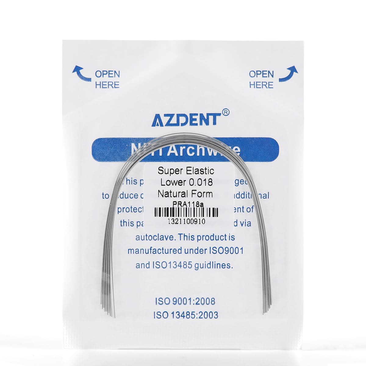 Archwire Niti Super Elastic Natural Round 0.012-0.020 Upper/Lower 10pcs/Pack - pairaydental.com