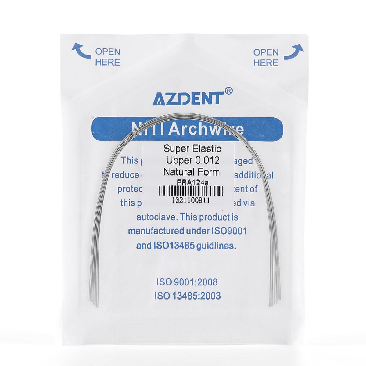 Archwire Niti Super Elastic Natural Round 0.012-0.020 Upper/Lower 10pcs/Pack - pairaydental.com