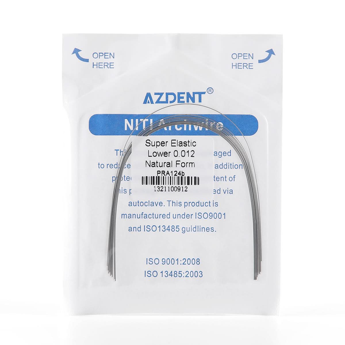 Archwire Niti Super Elastic Natural Round 0.012-0.020 Upper/Lower 10pcs/Pack - pairaydental.com