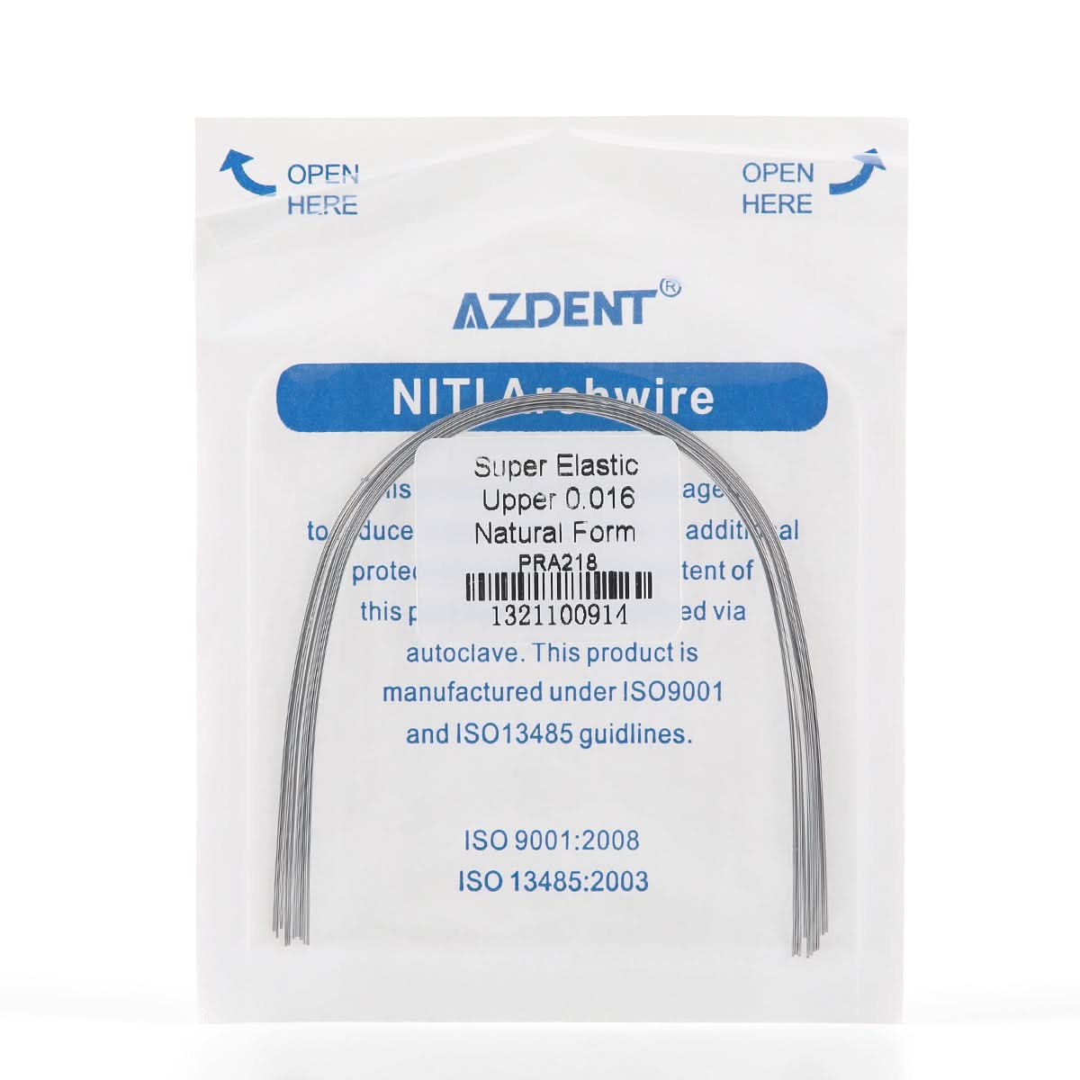 Archwire Niti Super Elastic Natural Round 0.012-0.020 Upper/Lower 10pcs/Pack - pairaydental.com