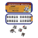 Orthodontic Metal Brackets Mini Roth/MBT 0.022 Laser Mark 345 Hooks 20pcs/Box