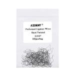 100pcs Orthodontic Preformed Ligature Wires Stainless Steel Long/Short 0.010-0.014 - pairaydental.com