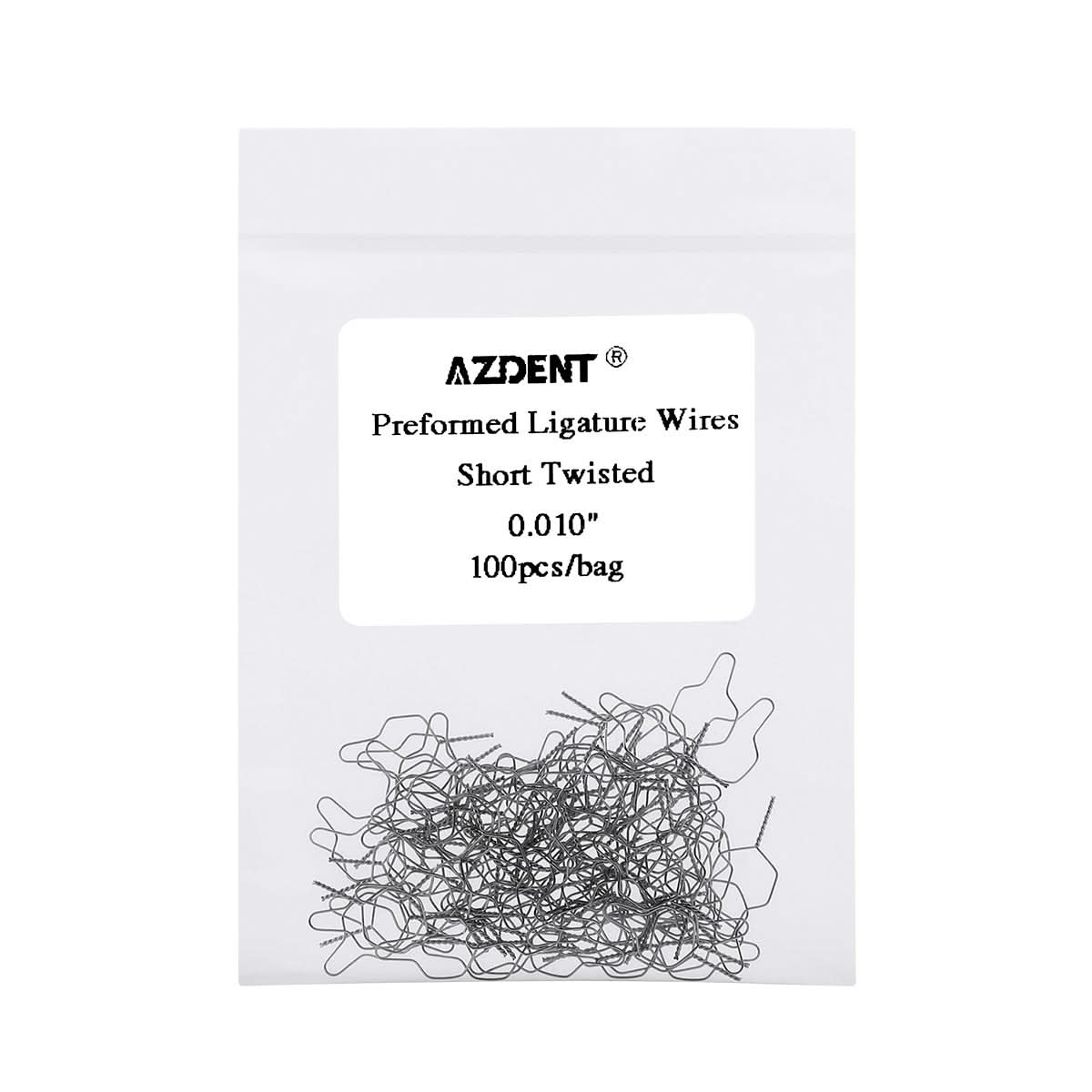 100pcs Orthodontic Preformed Ligature Wires Stainless Steel Long/Short 0.010-0.014 - pairaydental.com