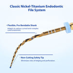 Dental Heat‑Activated Large Taper NiTi Rotary Endodontic Files 25mm F3/F4/F5 6pcs/Pack
