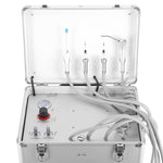 Dental Portable Turbine Mobile Delivery Unit Three Way Syringe Suction System with Air Compressor 4 Hole - pairaydental.com