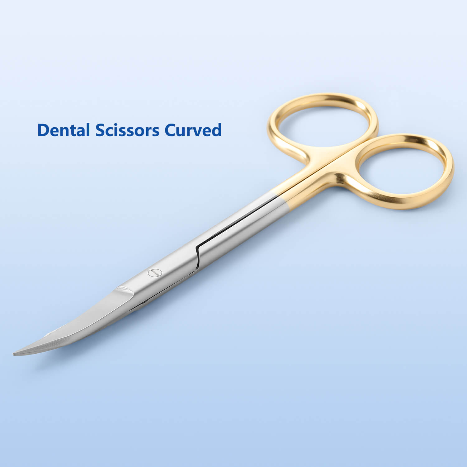 Dental Surgical SuperCut Serrated Scissors Straight/Curved Gold Handle Stainless Steel 13cm(5.11") - pairaydental.com