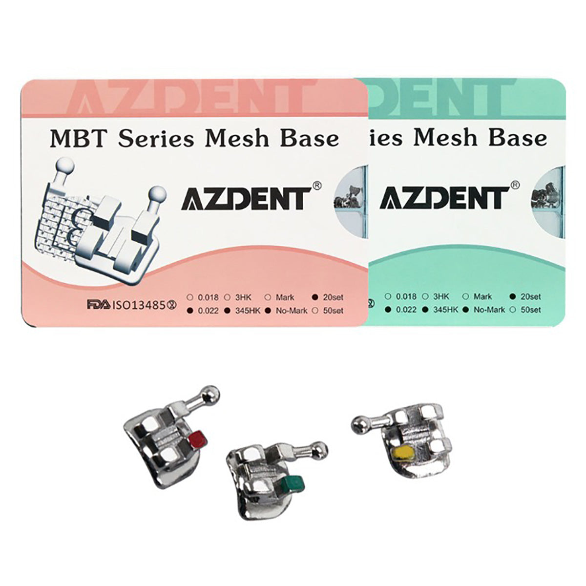 Orthodontics Metal Brackets Mini Roth/MBT 0.022 345 Hooks 400pcs/Box - pairaydental.com