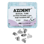 Buccal Tube 2nd Molar Bondable Monoblock Non-convertible MBT 0.022 20Sets/Box - pairaydental.com
