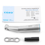 COXO Dental Low Speed Electric Handpiece 1:1 Contra Angle Straight Handpiece Air Motor 4 Holes