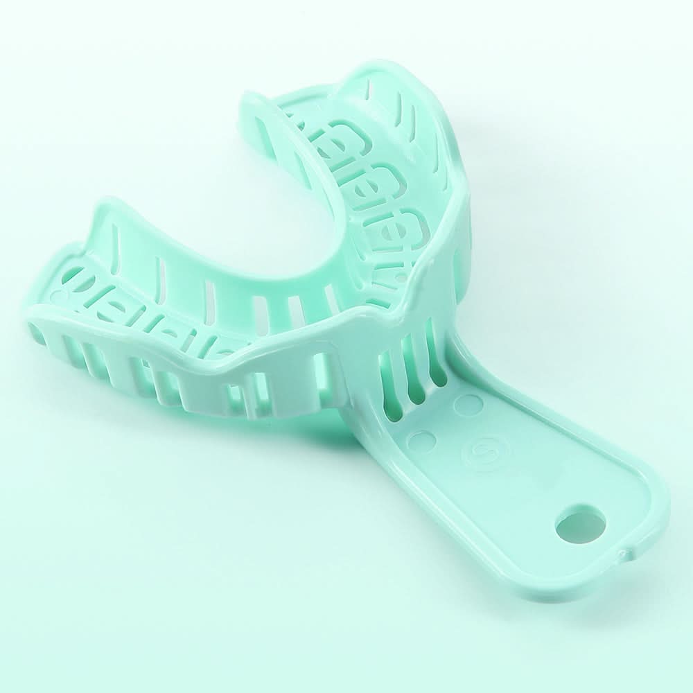 6pcs Dental Impression Trays Full Mouth For Teeth Mold Tray S/M/L Green Color - pairaydental.com