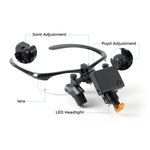 Dental Medical Loupes with 5W LED Surgical Head Light 3.0X 4.0X 5.0X 6.0X - pairaydental.com