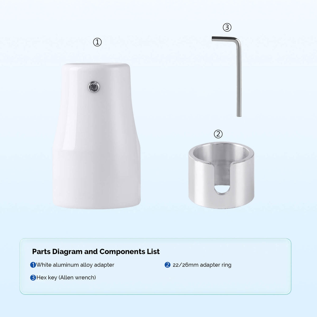 Dental Light Adapter Ring to Fit 22/26mm Connector Unit Chair LED Oral Camera Light - pairaydental.com