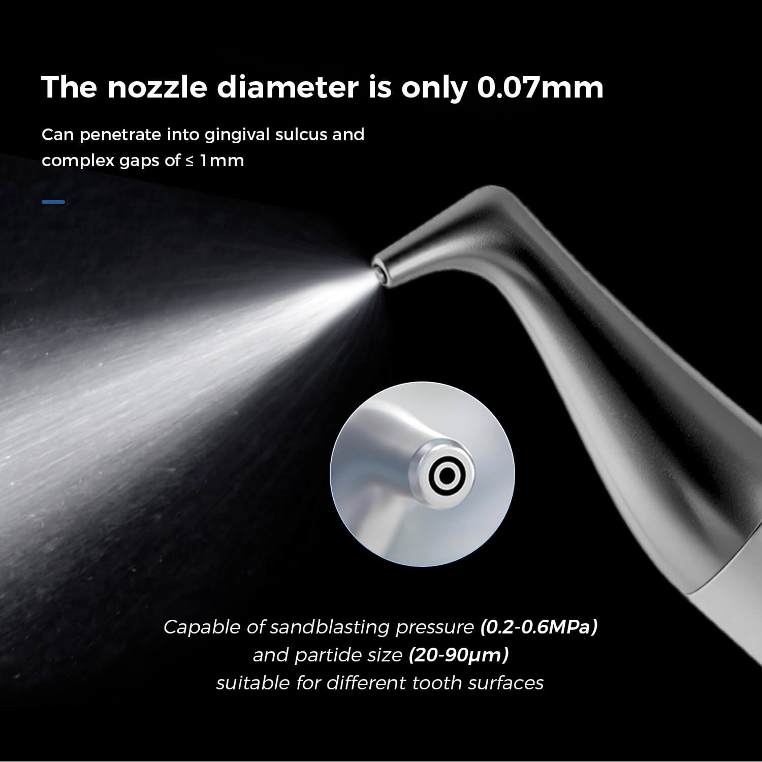 Dental Ultrasonic Scaler & Air Polisher 2 in 1 Sandblasting Periodontal Integrated Machine Perio Jet Pro - pairaydental.com