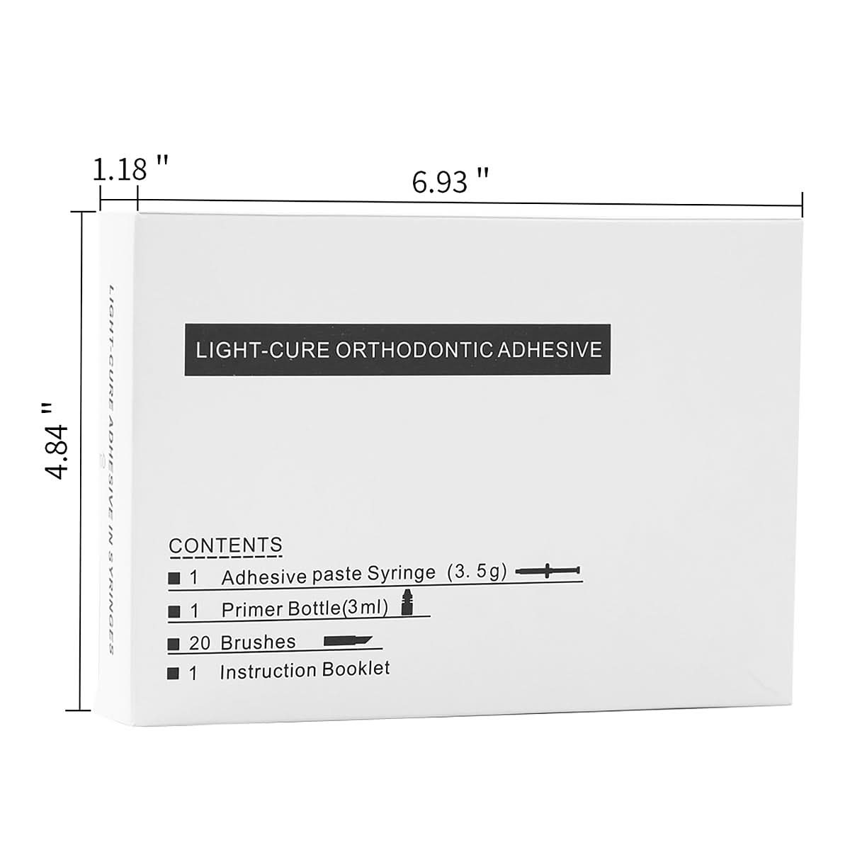 Light Cure Orthodontic Adhesive Kit Bonding Bracket Syringes 1pcs 3.5g - pairaydental.com