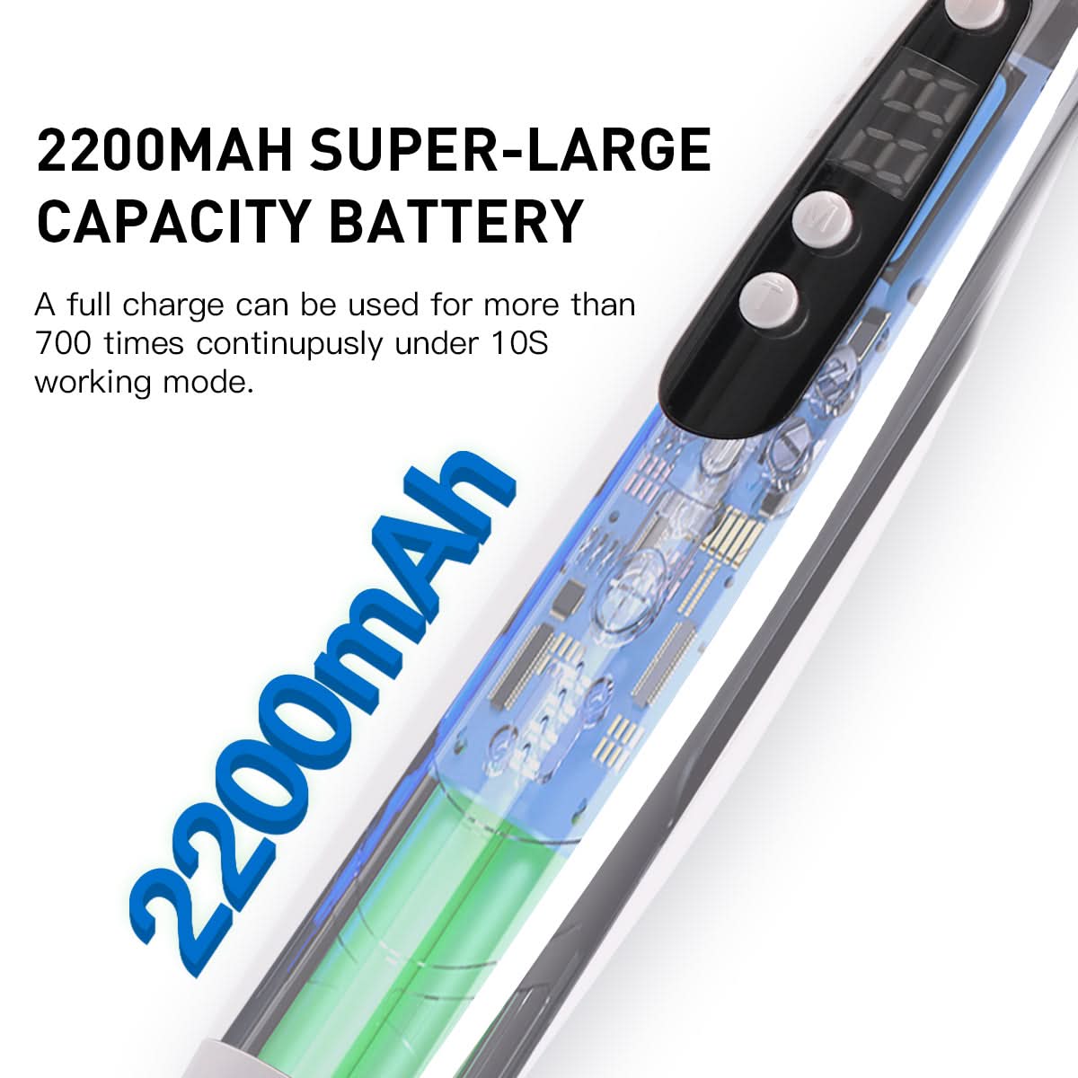 LED Curing Light Wireless 3S Curing 360° Rotating Head 1400 mW/cm² - pairaydental.com