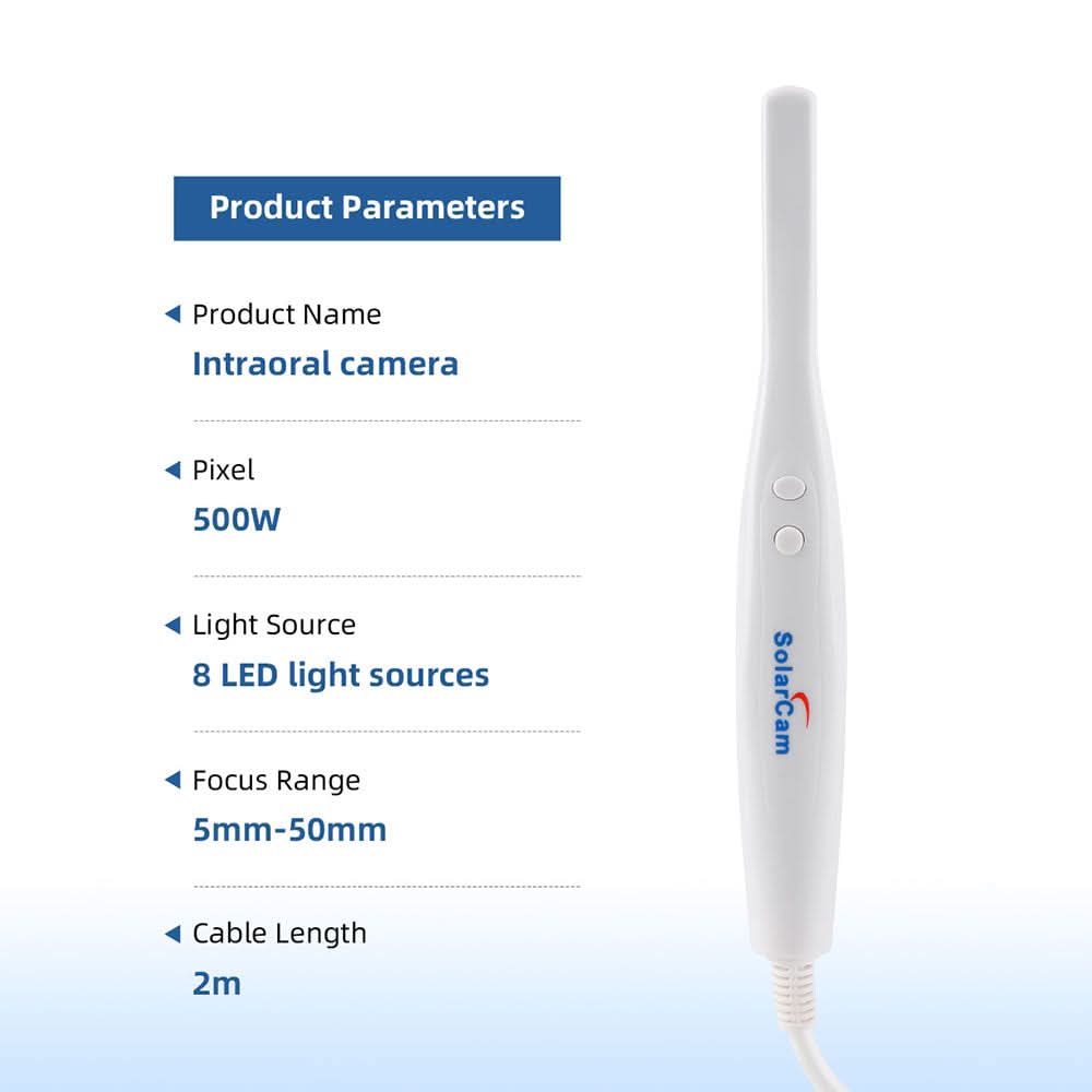 Dental Intraoral Camera Endoscope USB 8 LED Lights w/ 8GB SD Memory Card - pairaydental.com