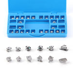 Orthodontic Spherical Self-Ligating Brackets Monoblock Roth/MBT 0.022 345 Hooks With 6 Buccal Tube 24pcs/Kit - pairaydental.com