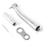 COXO CX207-G High Speed Air Turbine Handpiece Fiber Optic & 6 Holes LED Quick Coupler - pairaydental.com