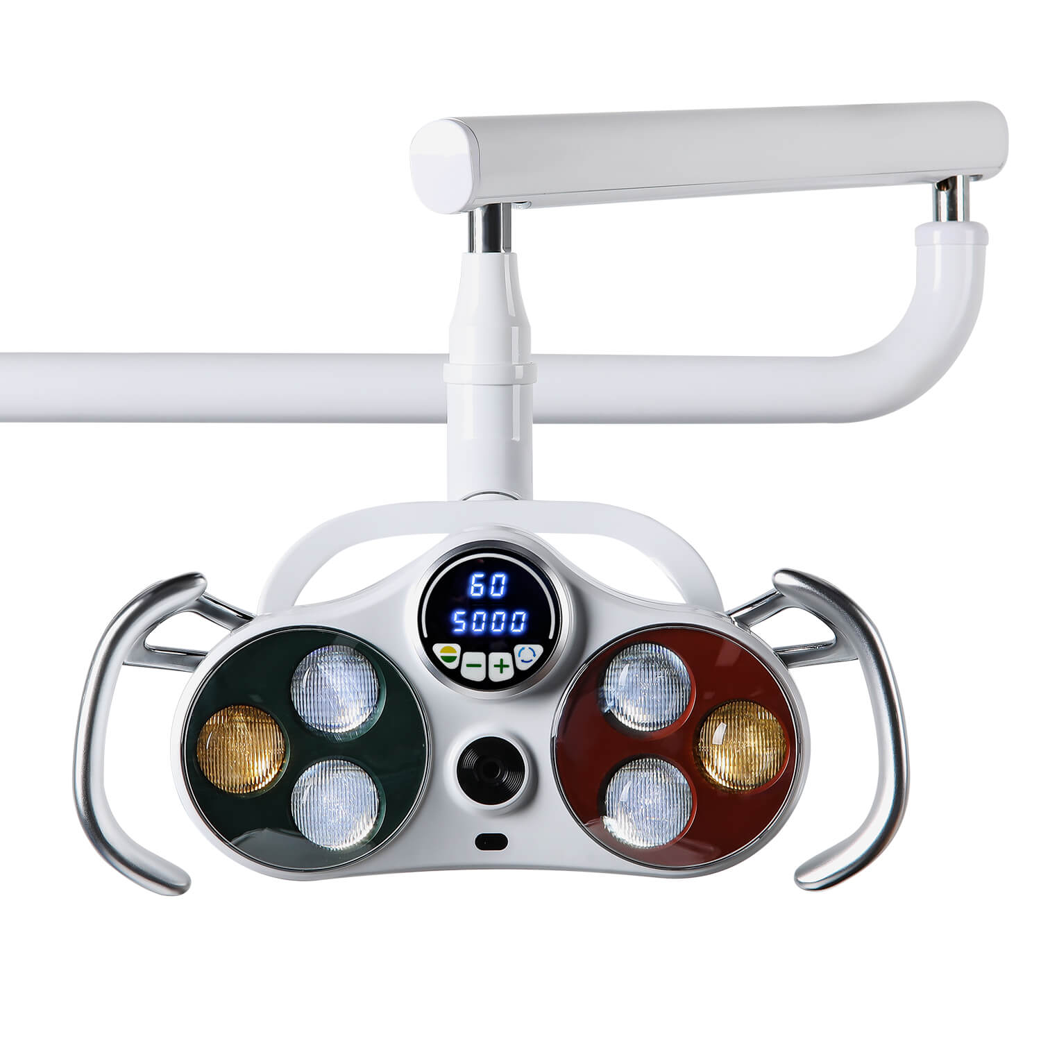 Dental Unit Chair LED Oral Camera Light with LCD Display 6 Lights 10W Dual-Color Adjustable - pairaydental.com