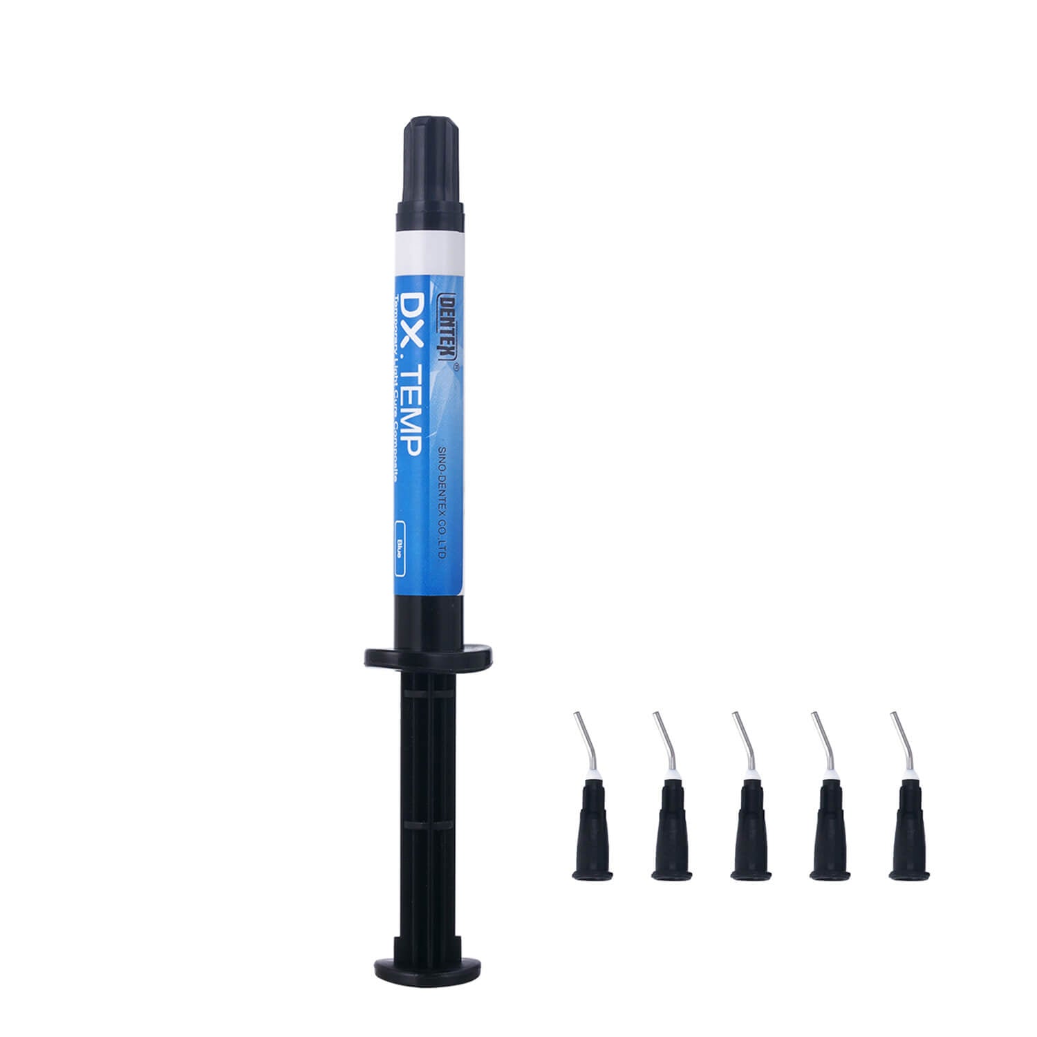 Dentex Dental Temporary Flow Light Cure Filling Composite Material Resin Blue 2.5g/Pack - pairaydental.com