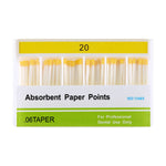 Absorbent Paper Points 0.06 Taper 15-40# 7 Models 100pcs/Pack - pairaydental.com