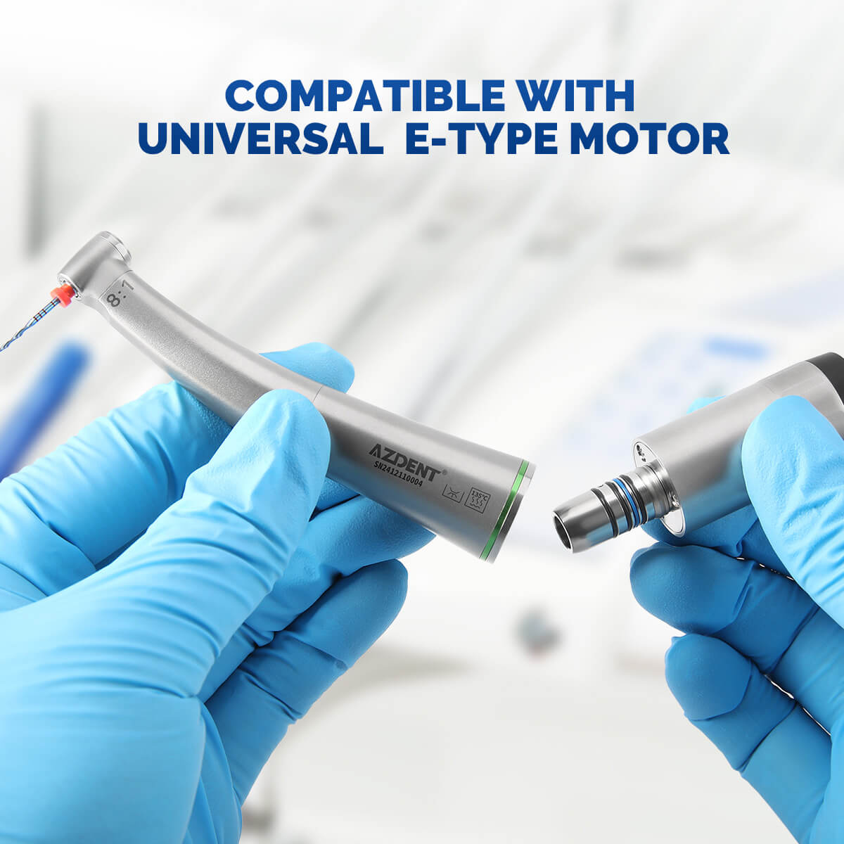 Dental Mini 8:1 Endo Contra Angle Handpiece Internal Channel For Endodontic or Prophy - pairaydental.com