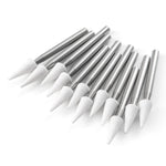 Dental White Stone Polishing FG Burs Cone Shape 12pcs/Box - pairaydental.com