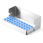 Dental Burs Holder Block Stainless Steel Disinfection Box 30 Holes