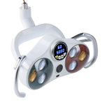 Dental Unit Chair LED Oral Camera Light with LCD Display 6 Lights 10W Dual-Color Adjustable - pairaydental.com