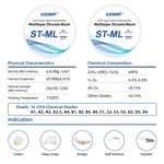 Dental ST-ML Multilayer Zirconia Block Super Translucent 98mm Seven Layers Natural Shade Gradient - pairaydental.com