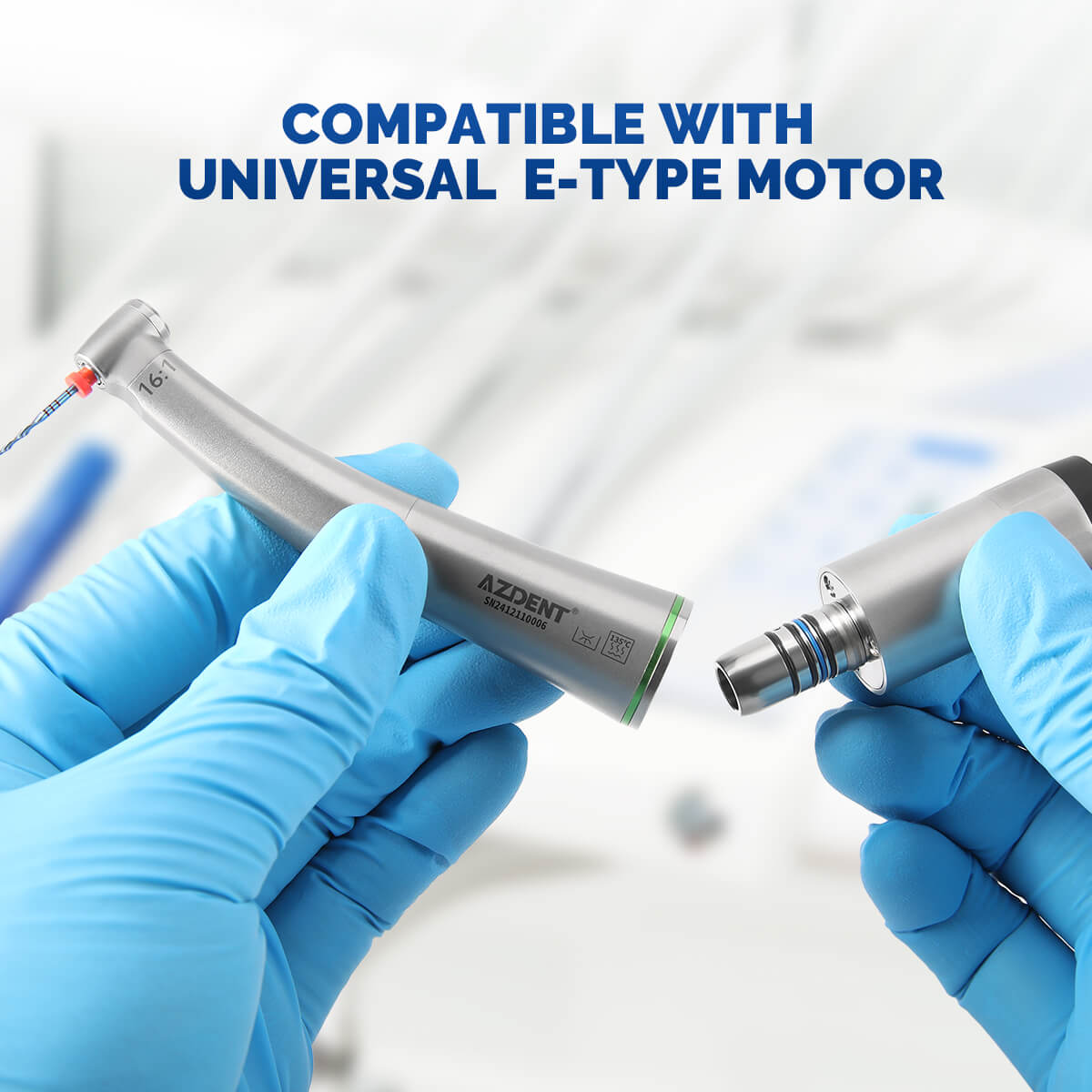 Dental Push Button 16:1 Contra Angle Handpiece Internal Channel For Endo Treatment - pairaydental.com