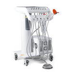 Dental Portable Delivery Unit Cart with Air Compressor Built-in Woodpecker Ultrasonic Scaler & Curing Light - pairaydental.com