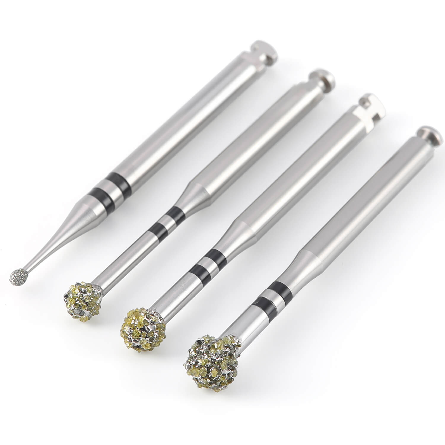 Dental Degranulation Bur Kit CA2.35mm Osseous Debridement Soft Tissue Removal Diamond 4pcs/Kit - pairaydental.com